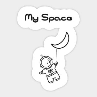 My space astronot Sticker